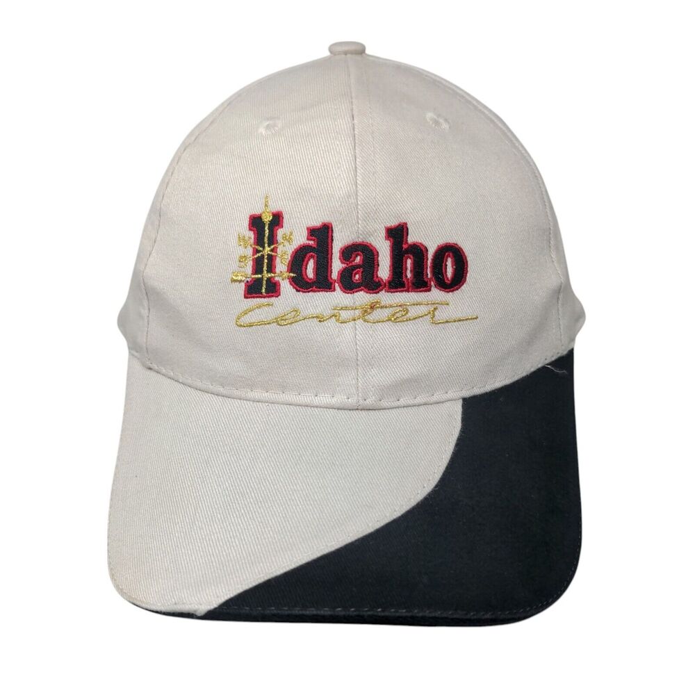 Idaho Center Strapback Hat Tan OS Adjustable Embroidered 6 Panel Apollo USA